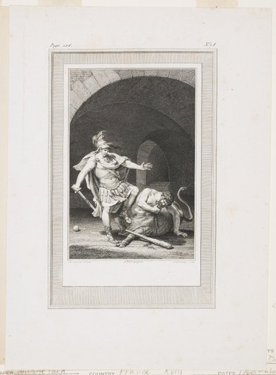 来自Ovid变形的小插图（蚀刻和雕刻） 作者 雅克·路易斯·佩蒂特